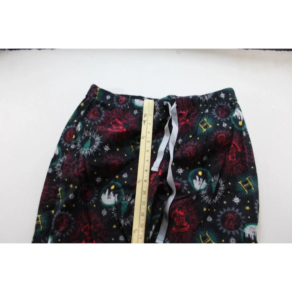 Harry Potter Mens Size Large Black Wizarding World Pajama Pants  Hogwarts Crest